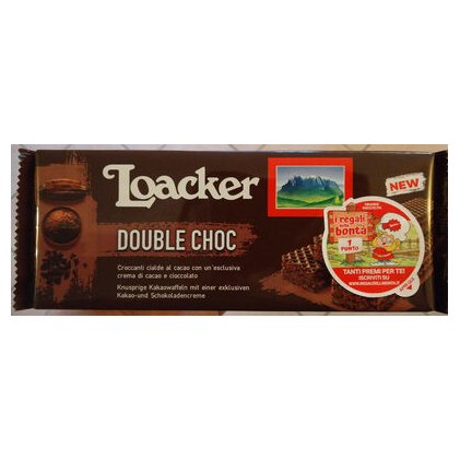 Loacker вафли Double Choc в молочном шоколаде, 175 г