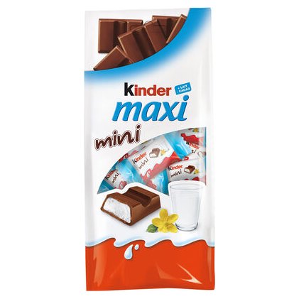 Kinder Maxi Mini шоколадные батончики мини, 20 шт.