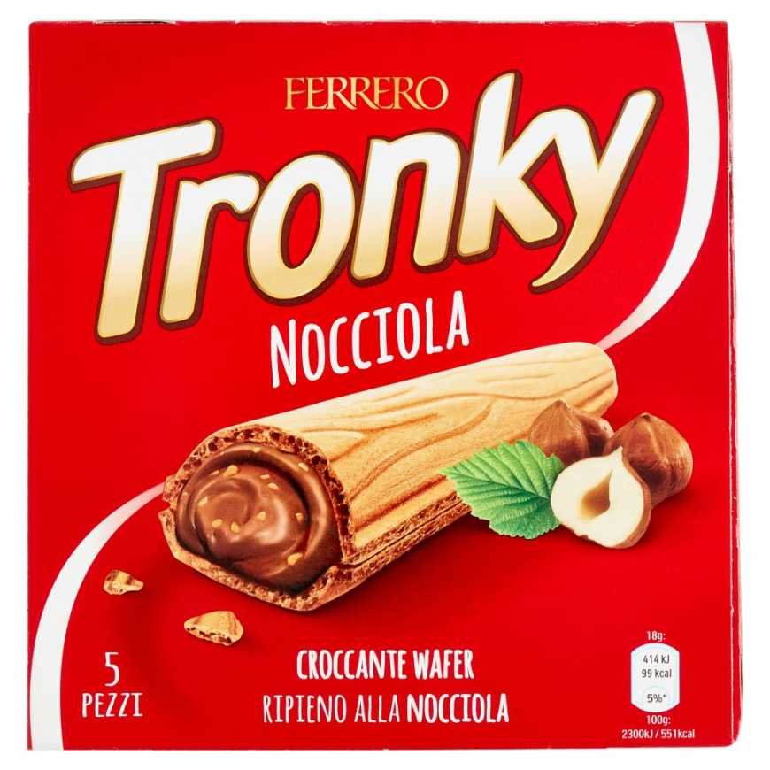 Ferrero Вафельный батончик с фундуком Tronky, 90 г, 5 шт.