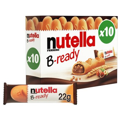 Nutella B-Ready вафельные батончики с начинкой, 10 шт