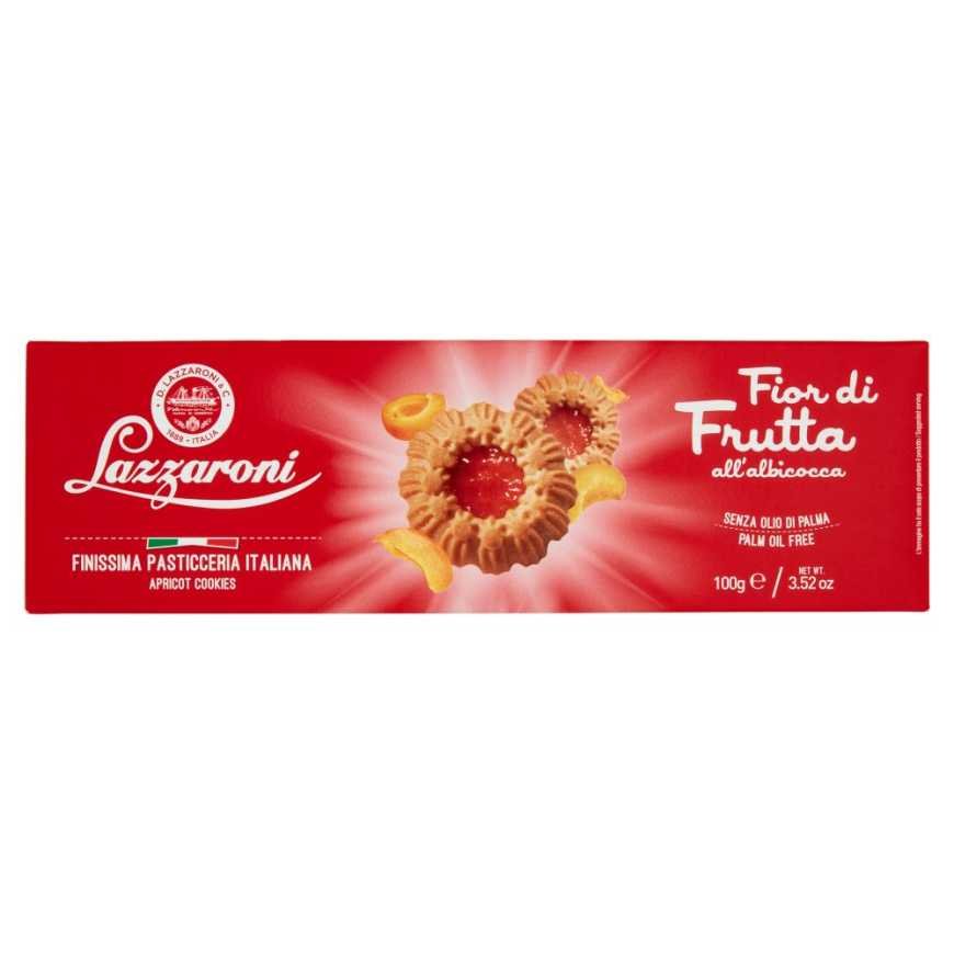 Lazzaroni Печенье Pasticceria Fior di Frutta с абрикосом, 100 г