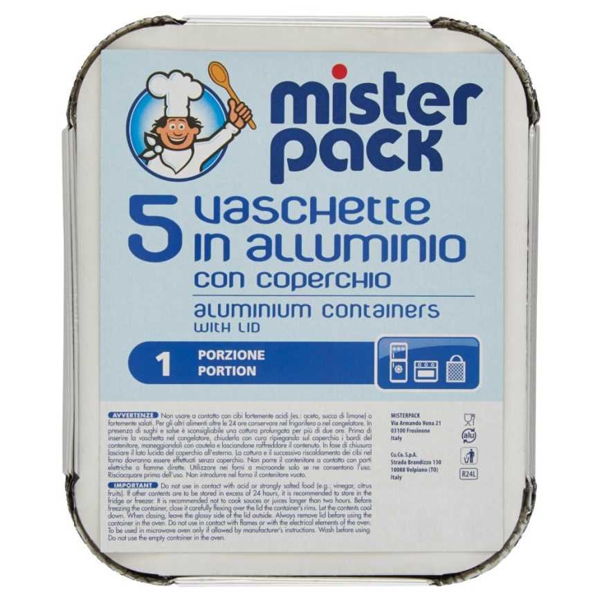 Mister Pack Контейнеры с крышкой, 1 порция, 5 шт.