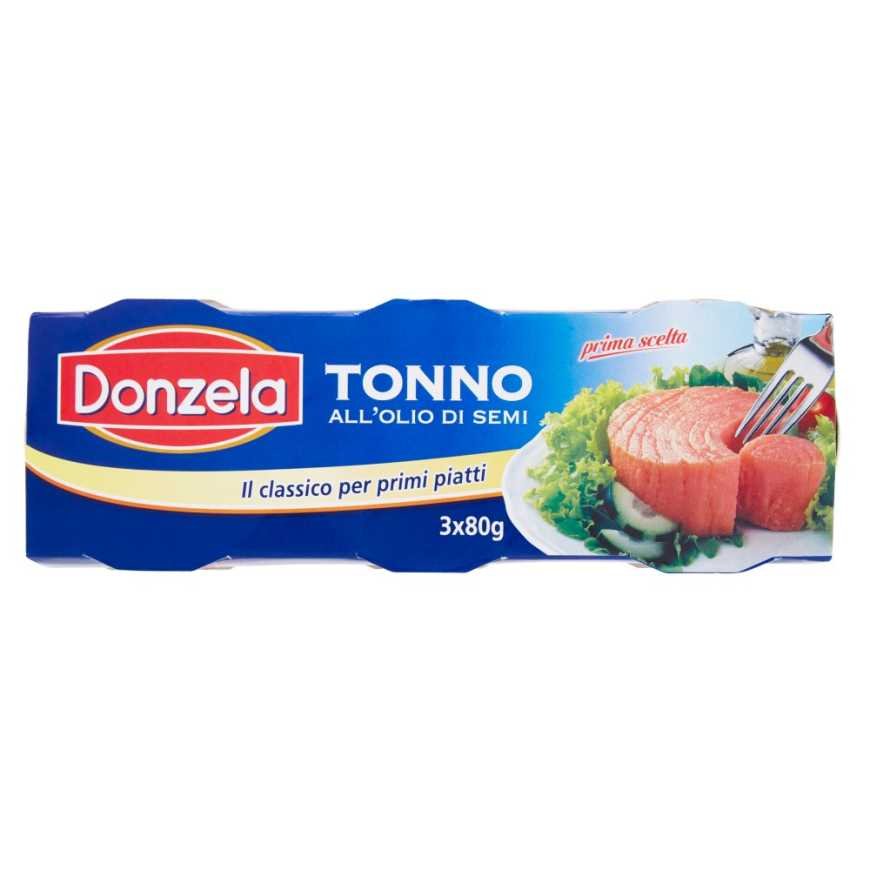 Donzela тунец в подсолнечном масле, 3 × 80 г