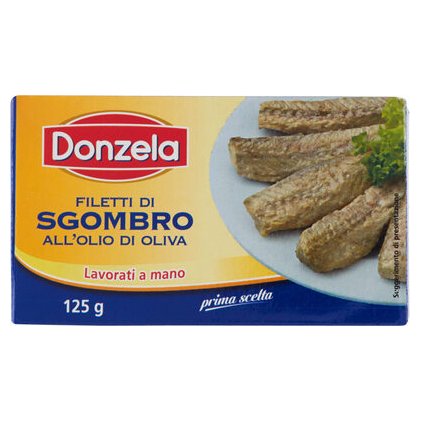 Donzela филе скумбрии в оливковом масле, 125 г