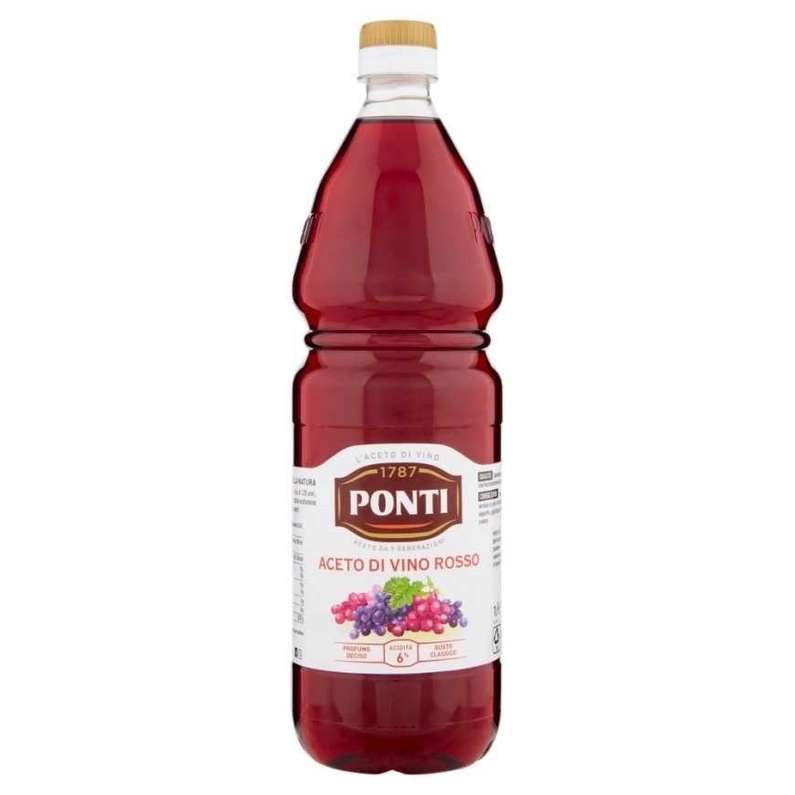 Ponti красный уксус ПЭТ, 1 л