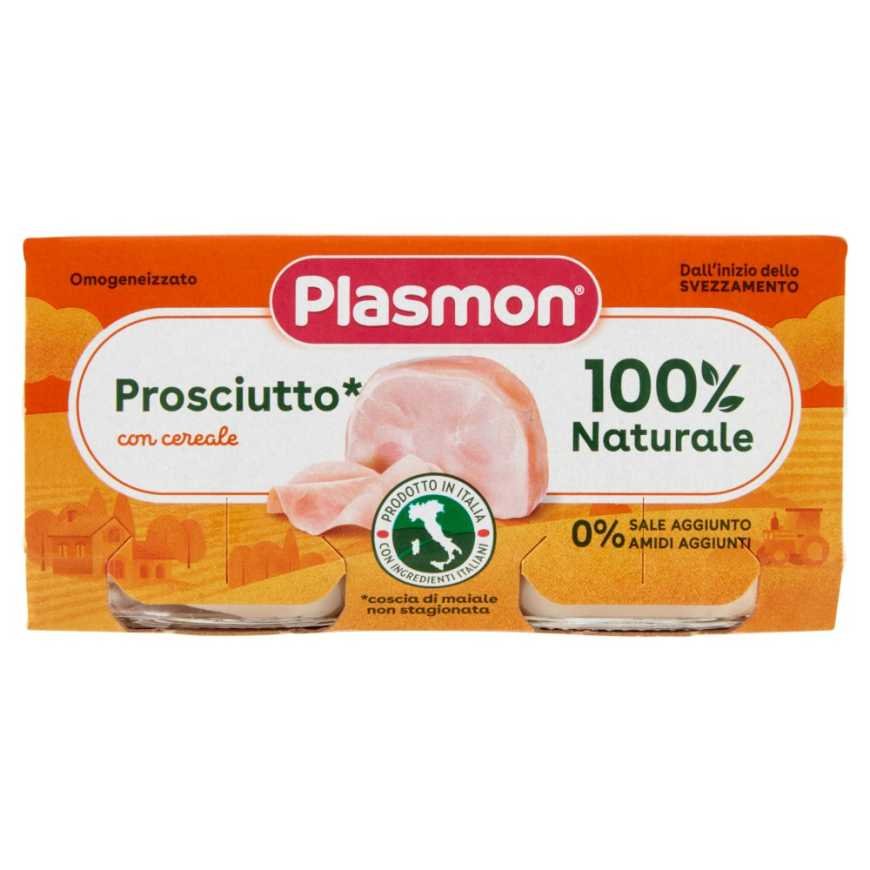 Plasmon cooked ham meat homogenized purée, 2 × 80 g