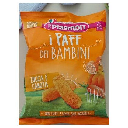 Plasmon детские кукурузные палочки тыква и морковь, 15 г
