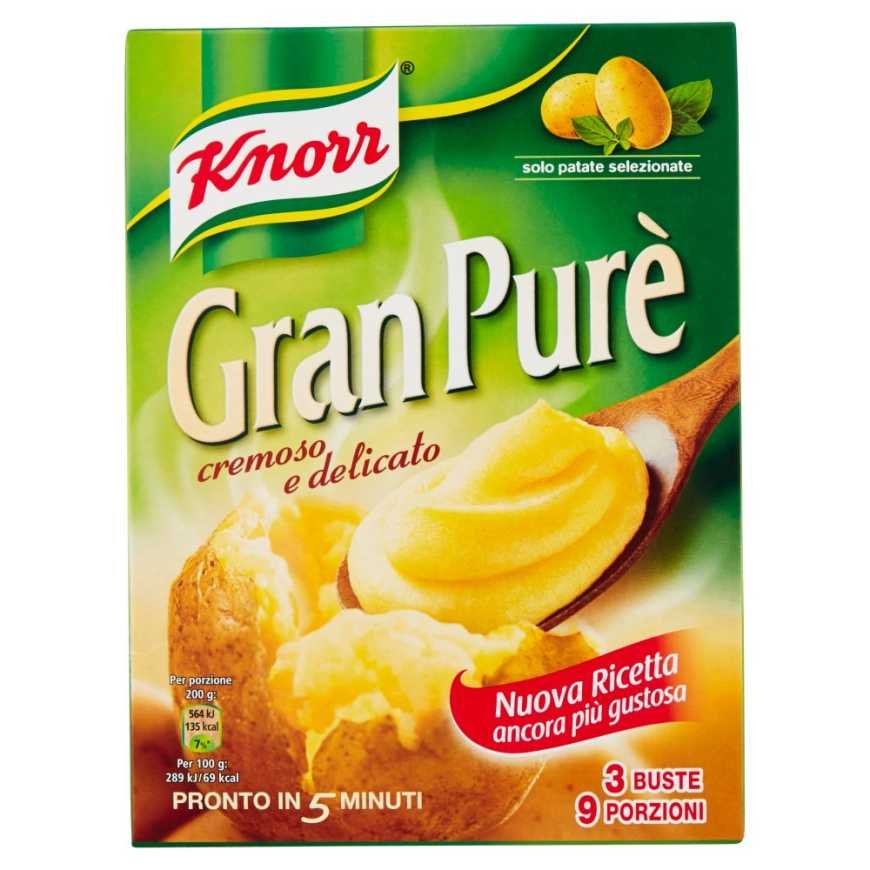 Knorr Картофельное пюре Gran Purè, 3 шт. по 225 г