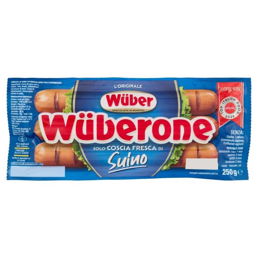 Wüber Сосиски Wuberone из свинины, 3 шт., 250 г