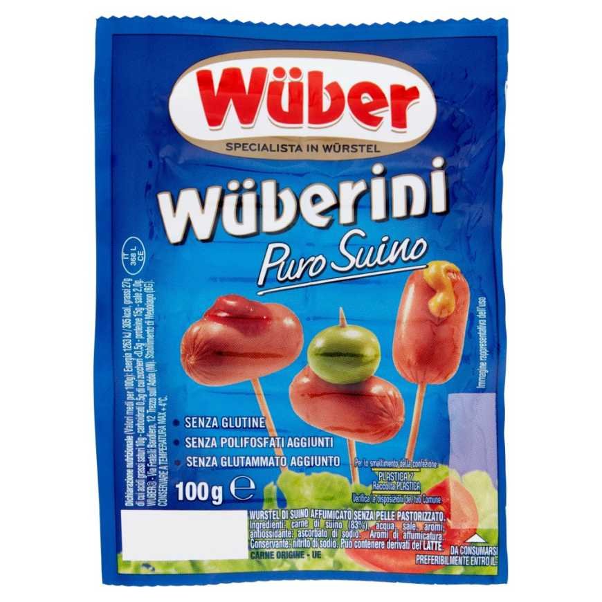 Wüber Сосиски Wuberini из свинины, 100 г