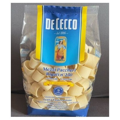 De Cecco макароны Mezzi Paccheri Rigati, 500 г