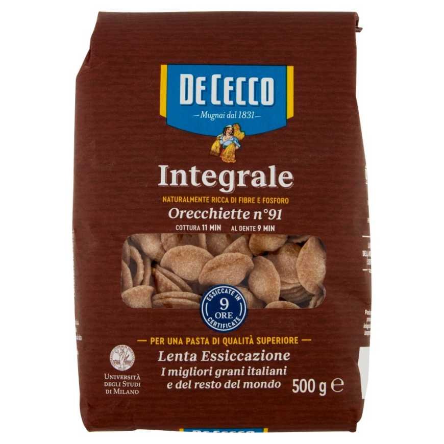 De Cecco Integrale ореккьетте n°91, 500 г