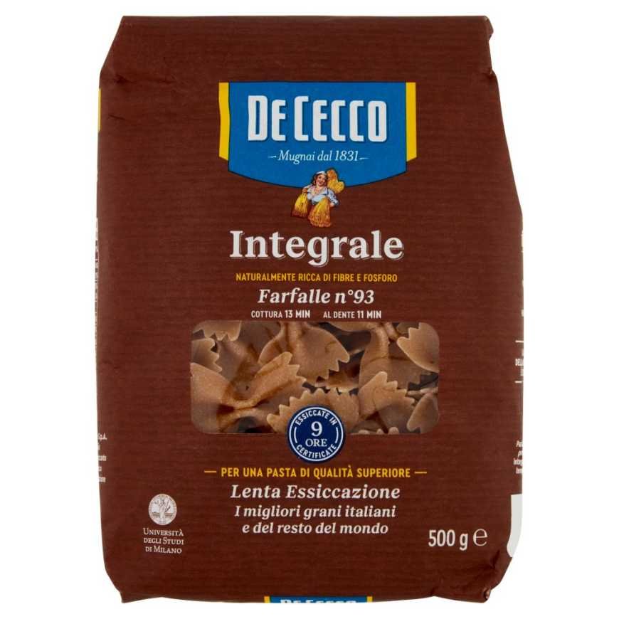 De Cecco Integrale фарфалле n°93, 500 г