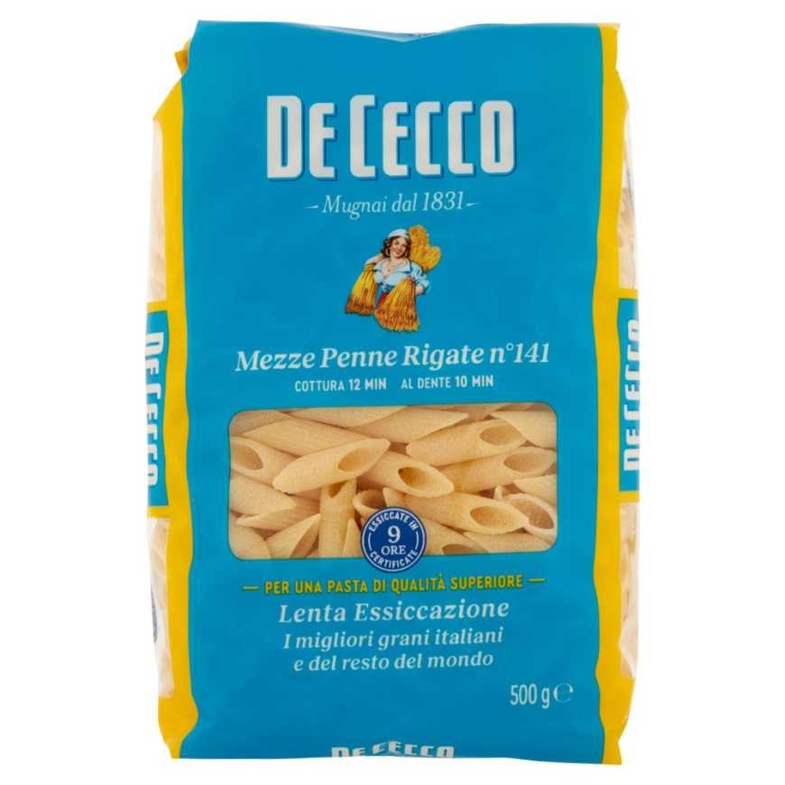 De Cecco Mezze Penne Rigate n.141, 500 г