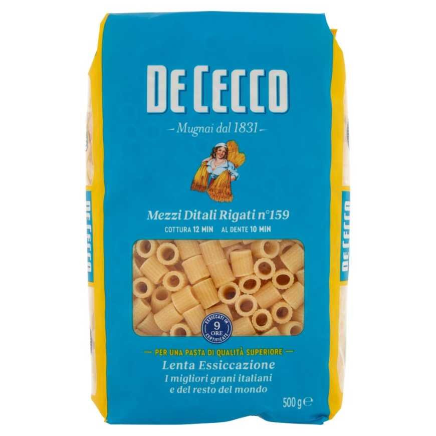 De Cecco Mezzi Ditali Rigati n.159, 500 g