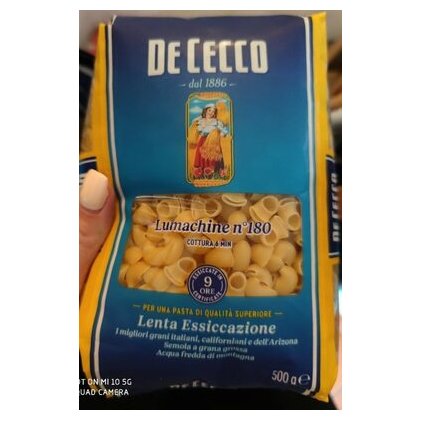 De Cecco макароны лумакине № 80, 500 г