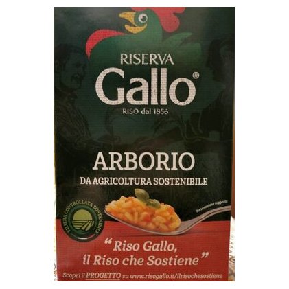 Riso Gallo рис Арборио устойчивого земледелия, 1 кг