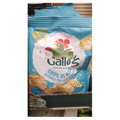 Gallo чипсы из бурого риса, 40 г
