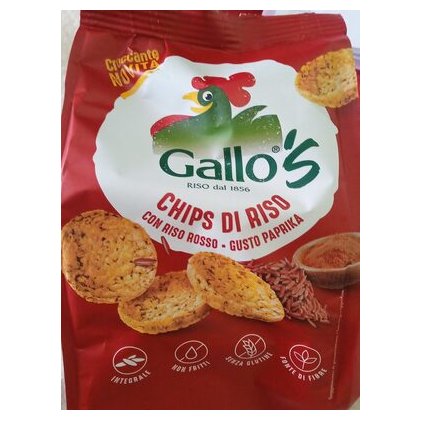 Gallo red rice chips with paprika, 40 g
