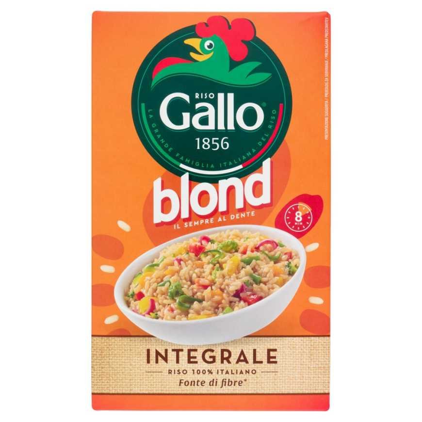 Riso Gallo Рис бурый Blond Riso Gallo Blond Integrale, 1 кг