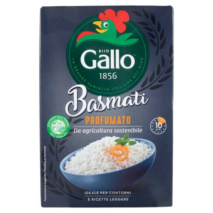 Riso Gallo Рис басмати ароматный из устойчивого земледелия Riso Gallo Riso Basmati Profumato da Agricoltura Sostenibile, 500 г