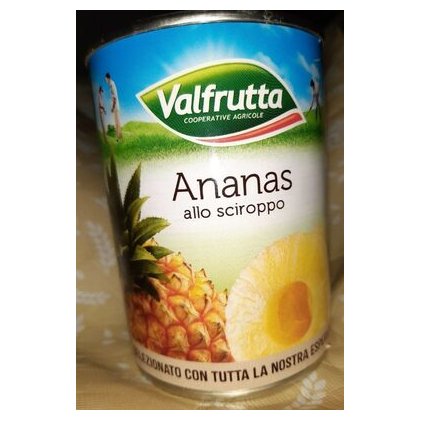 Valfrutta ананас в сиропе без добавления сахара, 580 г