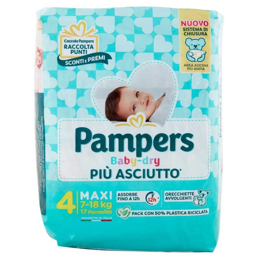 Pampers Baby Dry размер 4, 7–18 кг, 17 шт.