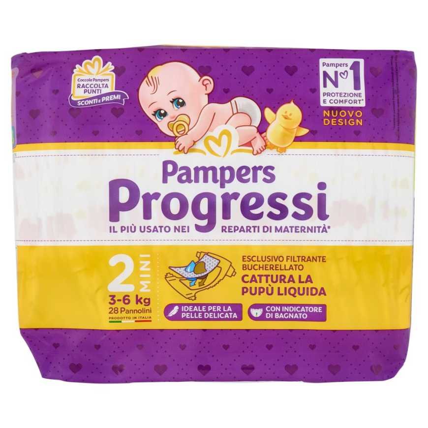 Pampers Progressi Mini размер 2, 3–6 кг, 30 шт.