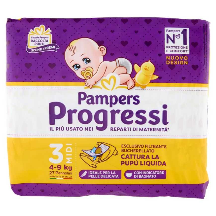 Pampers Progressi Midi размер 3, 4–9 кг, 27 шт.