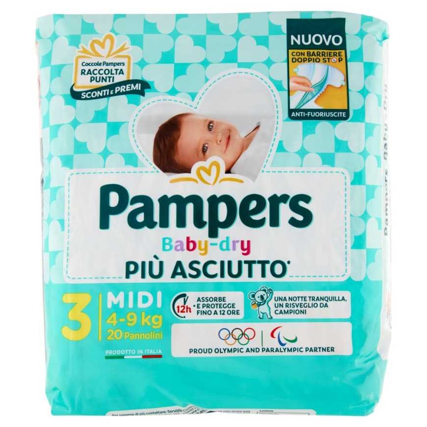 Pampers Baby Dry Midi размер 3, 4–9 кг