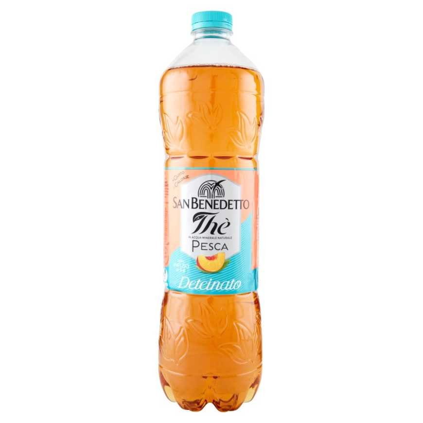 San Benedetto Холодный чай со вкусом персика декофеинизированный, 1,5 л