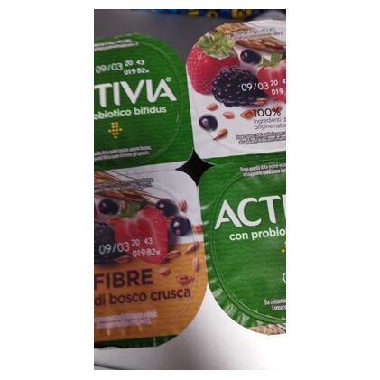 Activia Danone йогурт лесные ягоды и отруби, 4х125 г