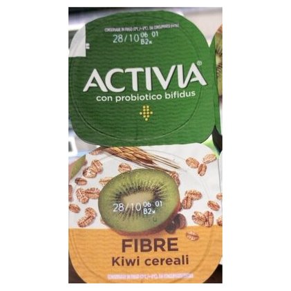 Activia Danone йогурт киви и злаки, 4х125 г