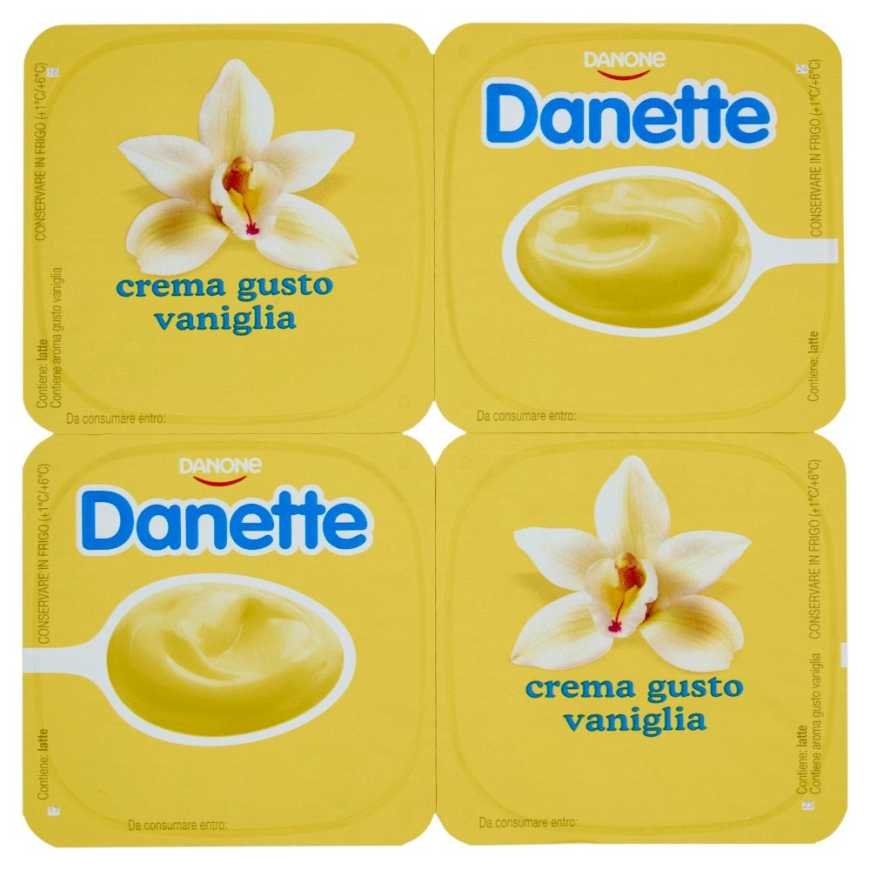 Danette ванильный крем-десерт, 4 × 125 г