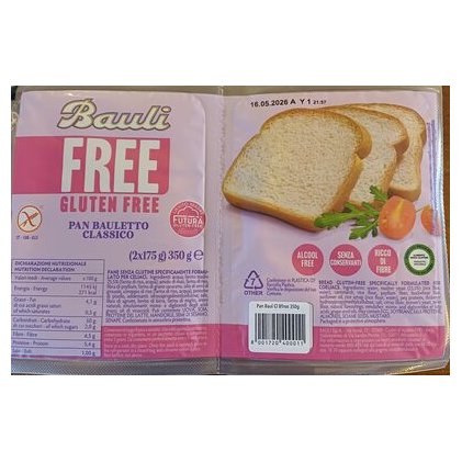 Bauli безглютеновый мягкий хлеб Pan Bauletto, 350 г
