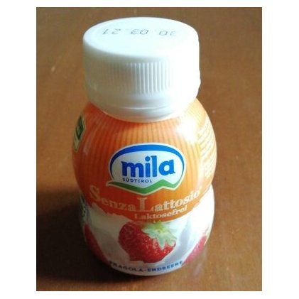 Mila lactose-free strawberry drinking yogurt, 200 g