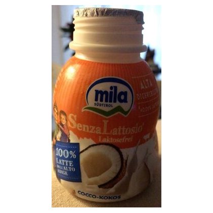 Mila йогурт питьевой без лактозы кокос, 200 г