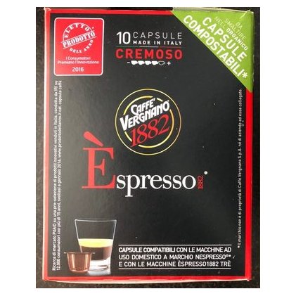 Caffè Vergnano кофе в капсулах Espresso Cremoso, 10 шт.