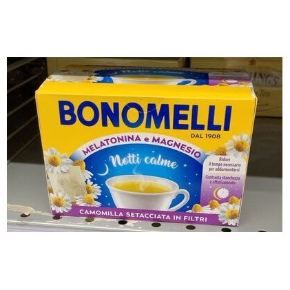 Bonomelli ромашковый чай с мелатонином и магнием, 14 фильтр-пакетиков