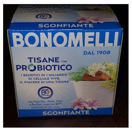 Bonomelli травяной чай Probiotico Sgonfiante, 10 фильтр-пакетов