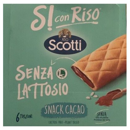 Riso Scotti рисовые снеки со вкусом какао, 6 шт. по 25 г
