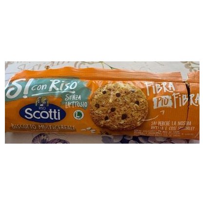 Riso Scotti печенье мультизлаковое с шоколадными капельками, 250 г
