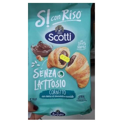 Riso Scotti круассан с шоколадом и фундуком, 240 г