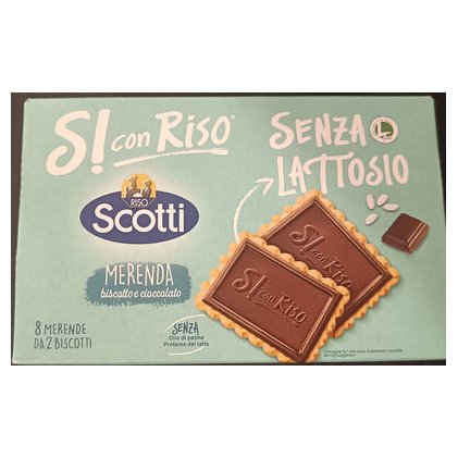 Riso Scotti Si con riso печенье с шоколадом без лактозы, 200 г