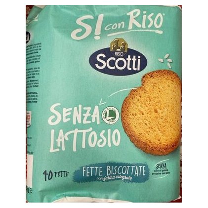 Riso Scotti рисовые хрустящие хлебцы без лактозы, 300 г