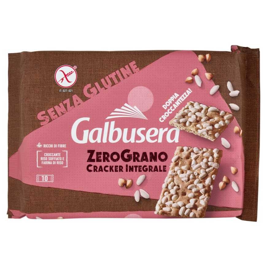Galbusera крекеры цельнозерновые Zerograno, 360 г