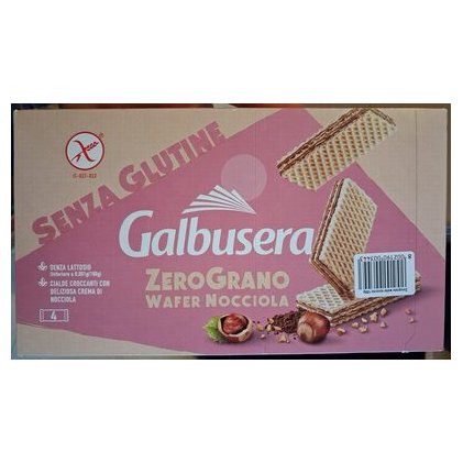 Galbusera вафли ZerØGrano без глютена с кремом из фундука, 180 г