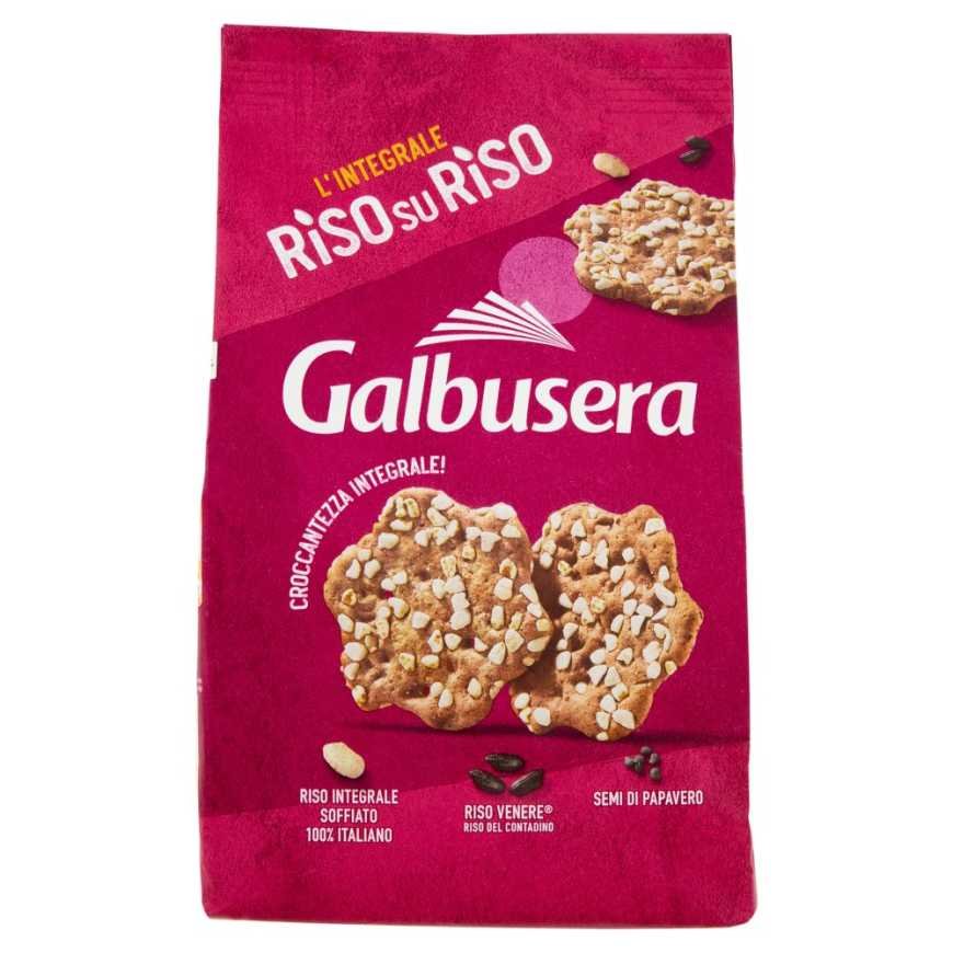 Galbusera хлебцы Riso su Riso с рисом Венере и семенами мака, 200 г