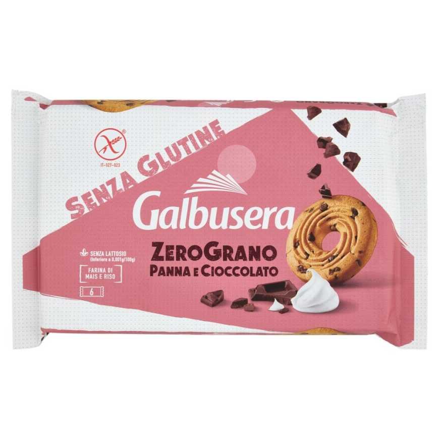 Galbusera печенье сдобное Zerograno сливки и какао, 300 г