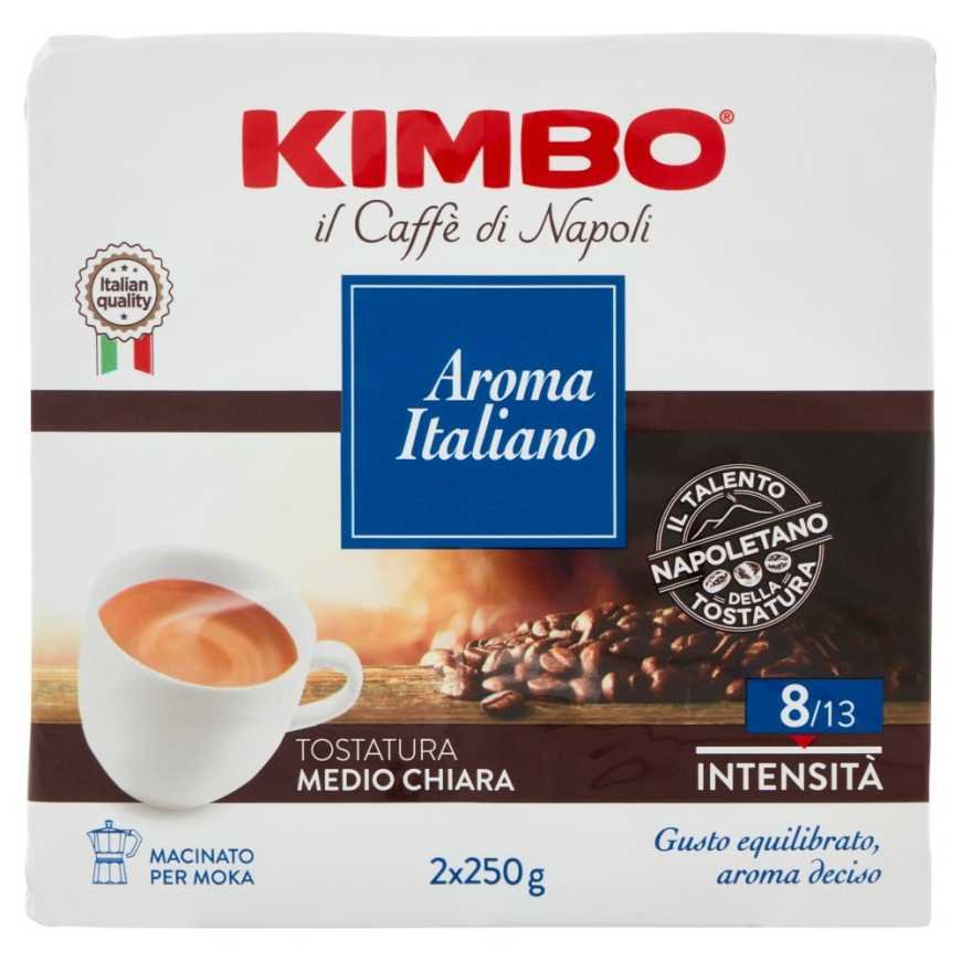 Kimbo Caffè Кофе молотый Aroma Italiano, 2 шт. по 250 г